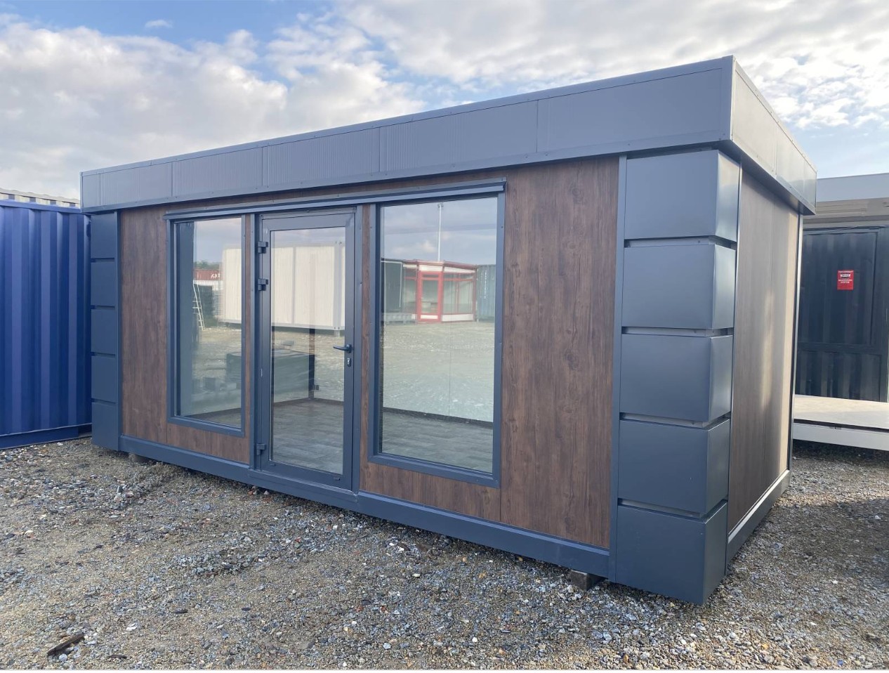Κοντέινερ Pavillon αρθρωτό / Γραφείο mobile haut de gamme – 3,2 x 6 m